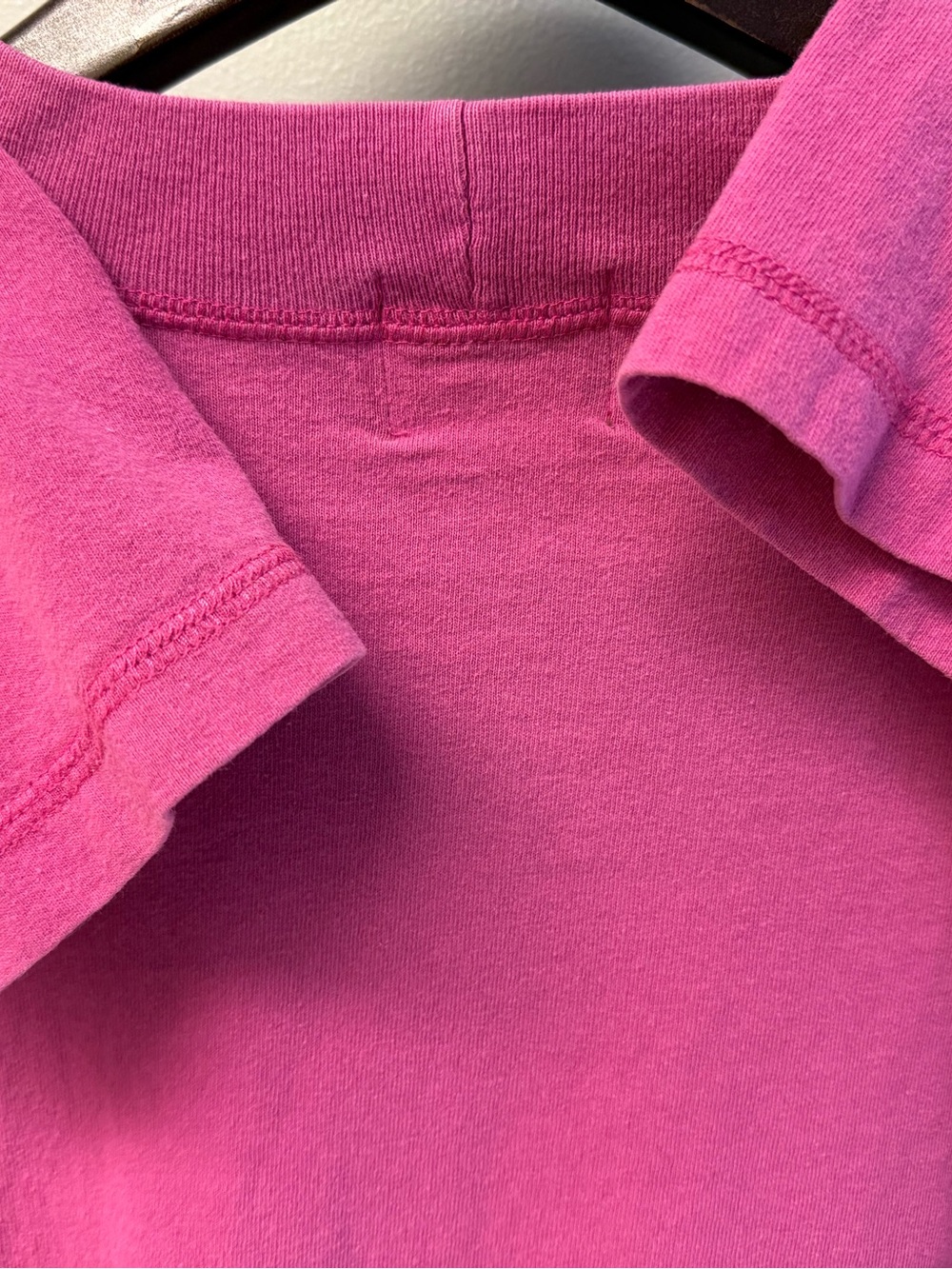 Vintage 80s ESPRIT pink logo long sleeve tee 100% cotton - Picture 6 of 8